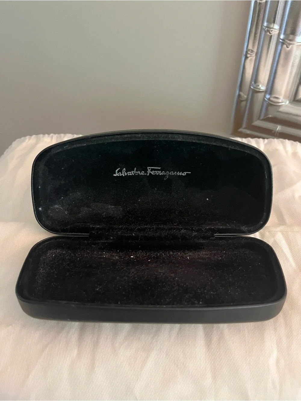 Salvatore Ferragamo Black Eyewear Case